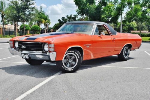 Absolutely gorgeous 1972 chevrolet elcamino ss a/c ,bucket&#039;s console,p.b ,p.s