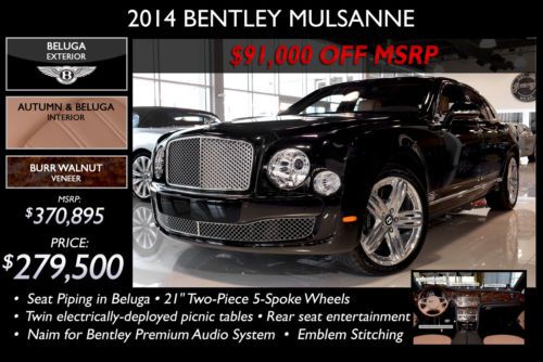 Save $91,000 off msrp; original msrp $370,895; rear seat entertainment