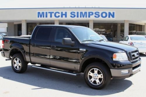 2005 ford f-150 fx4 supercrew black on black  5.4l v8 perfect 2-owner carfax!!