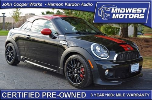 Mini cooper jcw john cooper works s coupe certified one owner 13 14