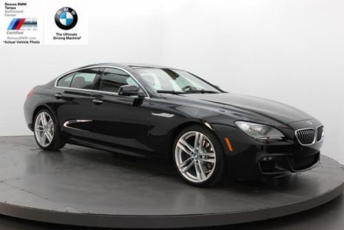 2013 bmw 6 series 4dr sdn gran certified 3.0l sunroof  8-speed a/t