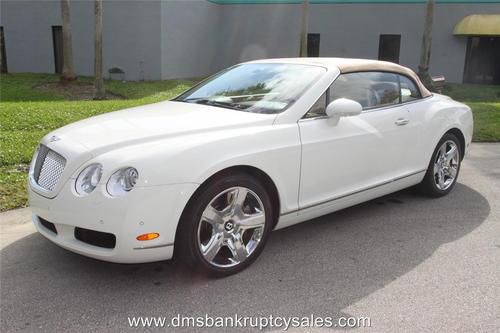 2007 bentley gt gtc continental only 10,292 miles us bankruptcy court auction