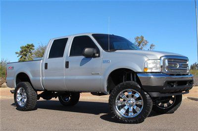 ***no reserve*** 2004 ford f250 lifted diesel crew xlt4x4 short  bed az clean!!!