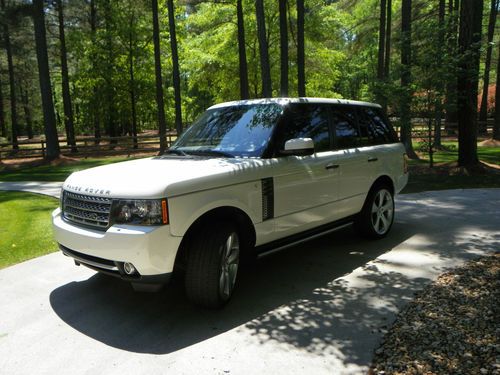 Range rover supercharged white 2010 low miles excellent condition low miles