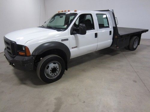 05 ford f450 6.0l turbo diesel auto rwd crew flat dually 1 owner co own 80 pics