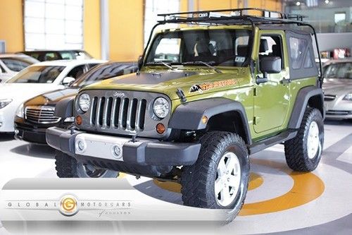 10 jeep wrangler sport mountain edition 4x4 manual dual-top 18s boards roof-rack