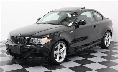 135i sport package coupe 6 speed manual trans black on black leather xenons ipod