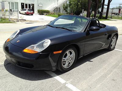 1 owner - low miles convertible roadster - 5-speed tiptronic s - triple black