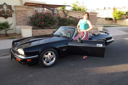 Supercharged  jaguar  xjs convertible with oem parts in black