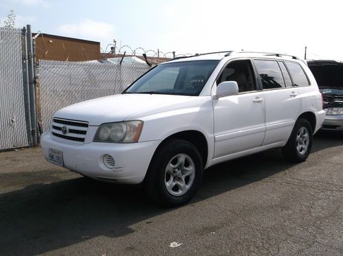 2003 toyota highlander, no reserve