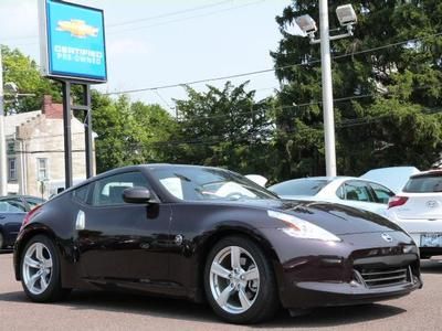 We finance - cherry black 370z 2dr cpe auto 3.7l only 463 miles - we take trades