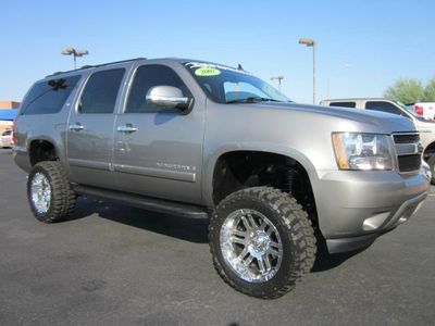 2007 chevrolet suburban chevy lt 1500 4x4 lifted suv leather dvd~zone lift~nice!