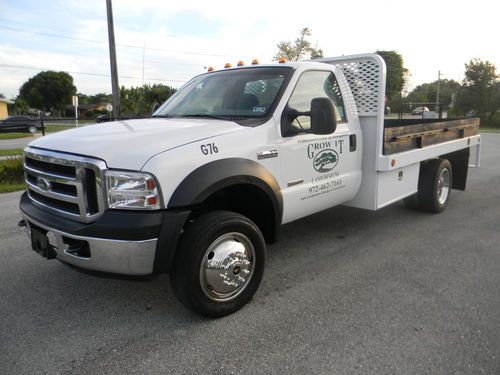 2006 ford f450 f550 diesel 12' flatbed utility service truck only 74k miles!!!