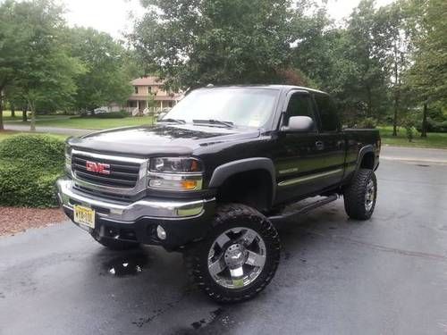 Gmc sierra sle 2500 hd 6.0 l, lifted, airbed suspension, loaded with accessories