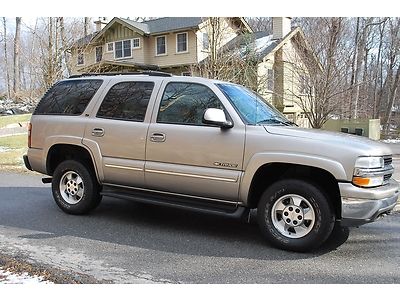 2002 chevy tahoe lt 4wd - 1 owner - clean carfax - 5.3l v8 leather