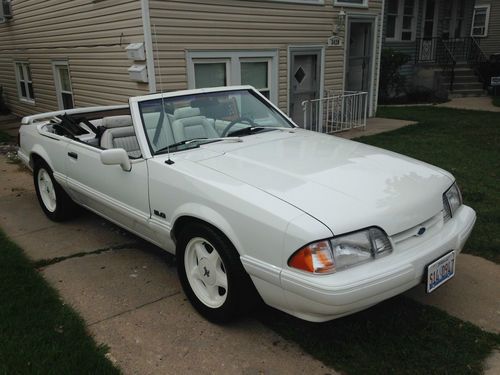 1993 ford mustang special edition triple white 5.0 convertible