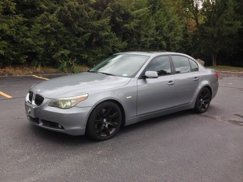 Purchase used 2005 BMW 545i 4.4L RARE 6 SPEED MANUAL LOADED-NAVIGATION EXTRA CLEAN NO RESERVE in