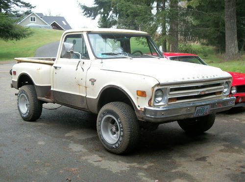 1968 chevy 4x4 short bed step side 4 speed protecto plate buddy seats