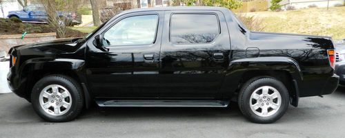 2008 honda ridgeline rtl crew cab pickup 4-door 3.5l black mint!