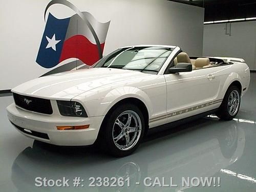 2005 ford mustang convertible auto leather spoiler 45k texas direct auto