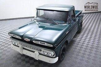 1961 chevy custom apache pickup truck! restored and ready for the road! v8!