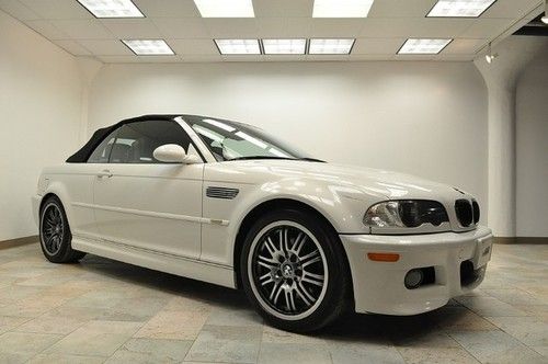 2002 bmw m3 convertible only 55k white/grey smg xtr clean