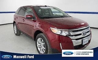 13 ford edge 4dr limited fwd chrome wheels leather ford certified pre owned