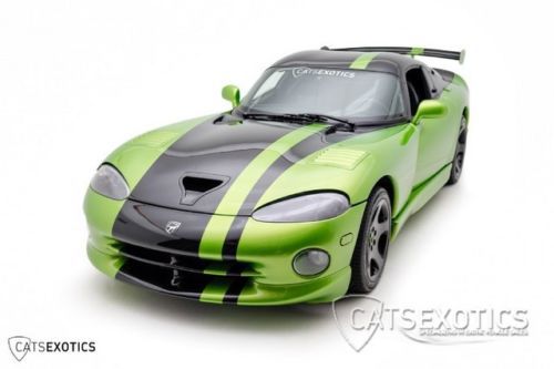 Venom green with black stripes dyno tested 425hp fiberglass wing borla exhaust