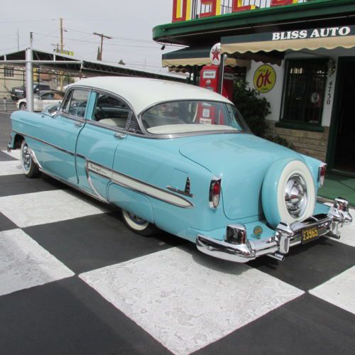 1954 chevy bel air 4 door sedan w/continental kit &amp; nice options west texas car