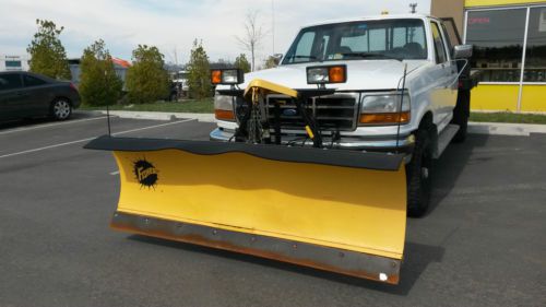 1994 ford f250 flat bed with plow  7.3 diesel 4wd