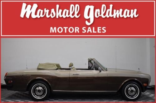 1981 rolls royce corniche sand and walnut two tone with beige int. 51900 miles
