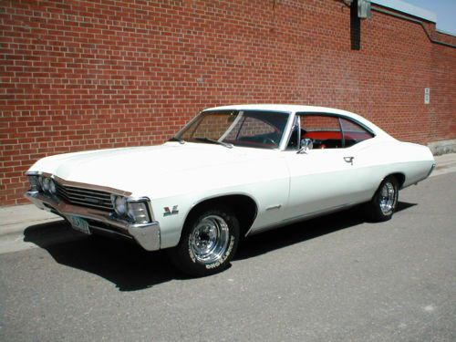 1967 chevy impala ss 396 white with red/black