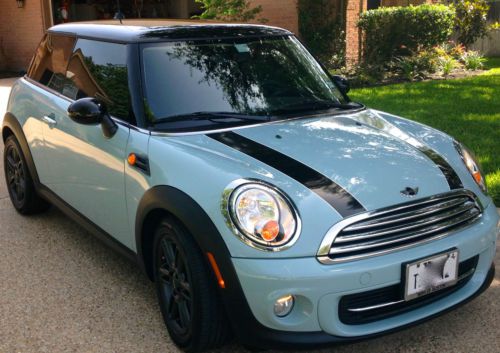 2011 ice blue mini cooper, one owner, 15,500 miles, excellent condition!