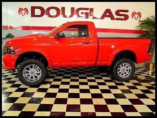 2013 ram 1500 express 4x4 reg cab 6 inch lift chrome wheels 5.l7 v8 hemi