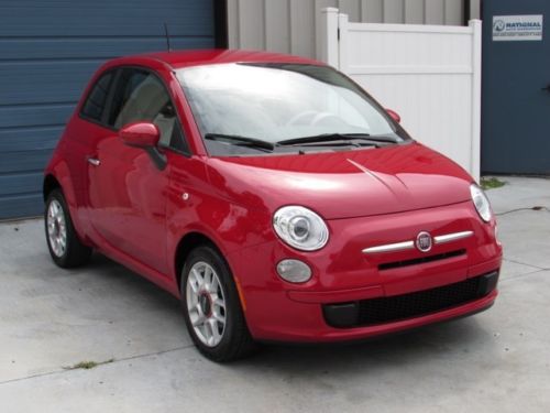 2013 fiat 500 pop automatic cd player coupe red 13
