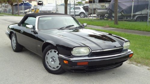 1996 jaguar xjs 2+2 premium luxury florida convertible black on black no reserve