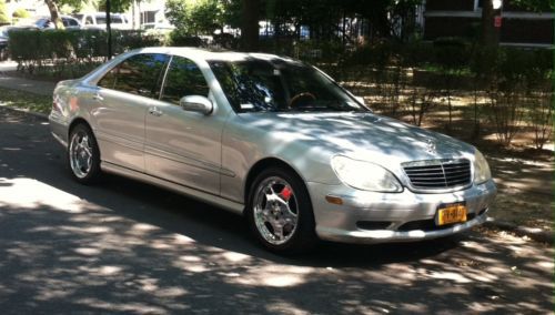 2001 mercedes-benz s500 amg sport package silver chrome s430 ls430