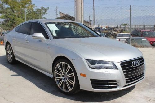 2012 audi a7 3.0 prestige damaged repairable fixer runs! supercharged! must see!