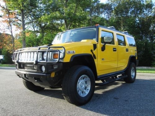 2003 hummer h2 4x4 yellow loaded many extras super clean sharp look