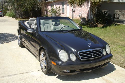 2003 mercedes clk320 convertible 56k miles black opal metallic amg wheels