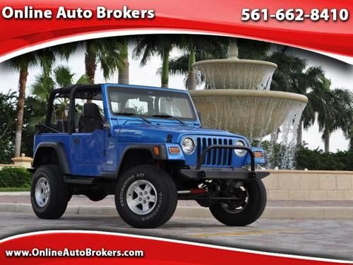 1999 jeep wrangler 4x4, lifted, ac, amazing condition!