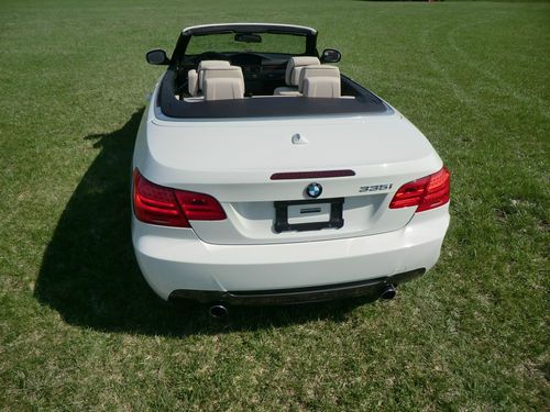 2011 bmw 335i twin turbo white hard top convertible 6sp manual