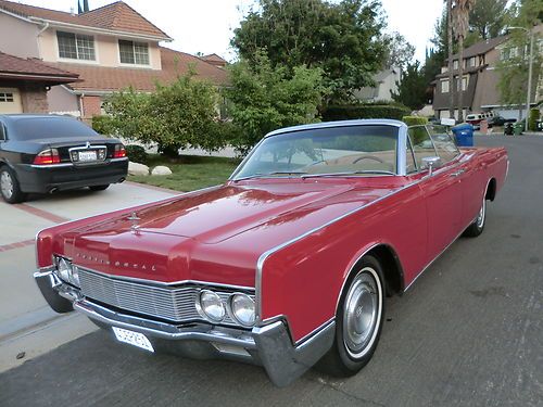 1967 lincoln continental convertible w/ suicide doors 462 (v-8) 65,66 no reserve