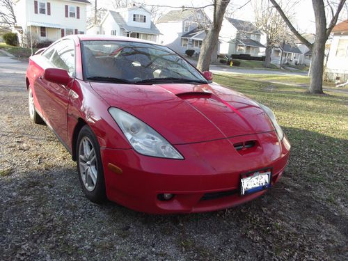 Sweet 2002 red toyota celica 134xxx miles female owned all original manual trans