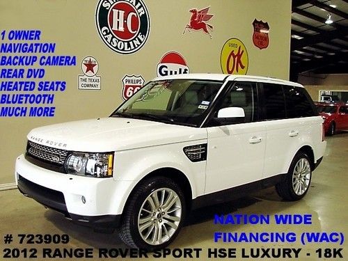 12 range rover sport hse lux,roof,nav,rear dvd,htd lth,20in whls,18k,we finance