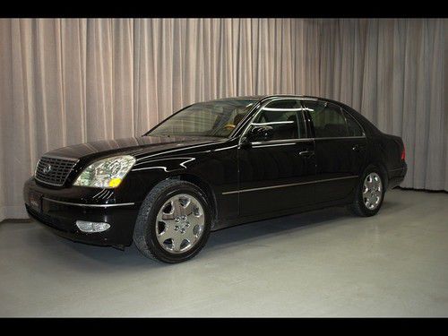 2002 lexus ls 430  sedan one owner black on black beauty