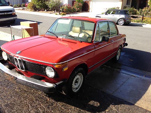 1974 bmw 2002 tii - red - california car