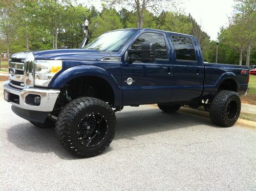 F250 fx4 2012 lifted 4x4 offroad leather diesel  ford f-250 lariat, crew cab