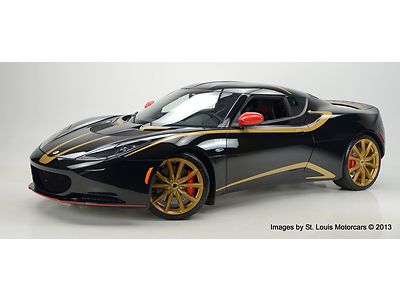 2012 lotus evora 2+2 supercharged gp edition black gold as-new with 848 miles!!