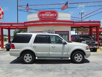 2005 ford expedition limited dvd 3rd row power seats pearl white luxury!